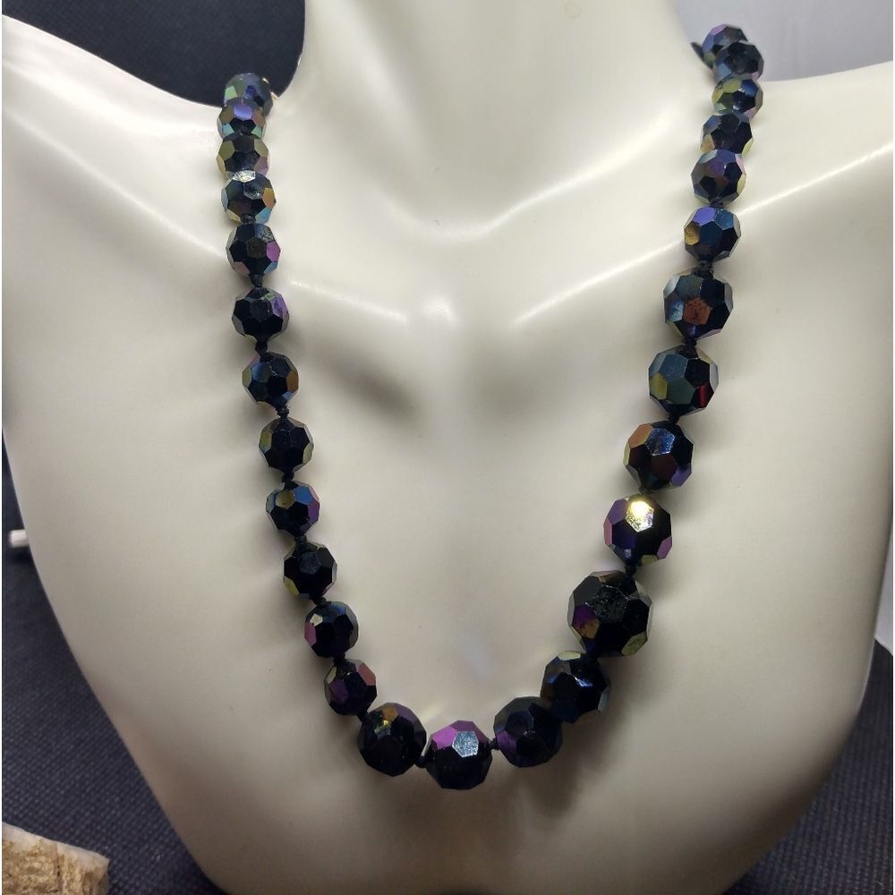 Midnight rainbow necklace‎